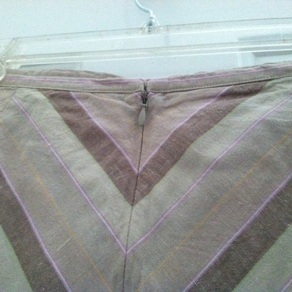 Gap A-line  striped lined skirt - Picture 5 of 10